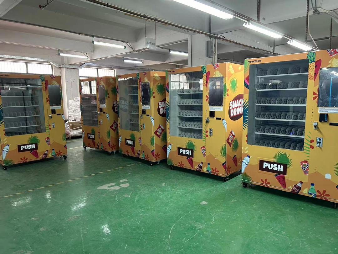 A row of Swaggers machines being prepared for installation